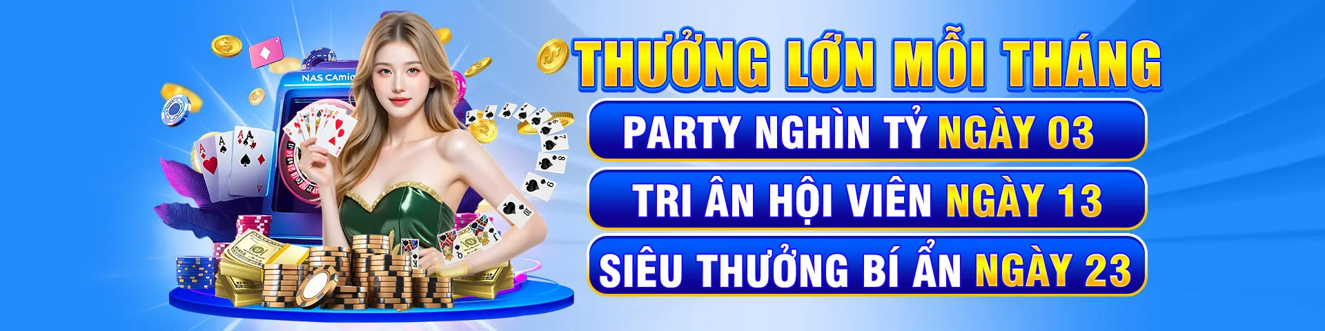 Khuyến mãi đặc biệt cho các giải đấu lớn với cúp vô địch